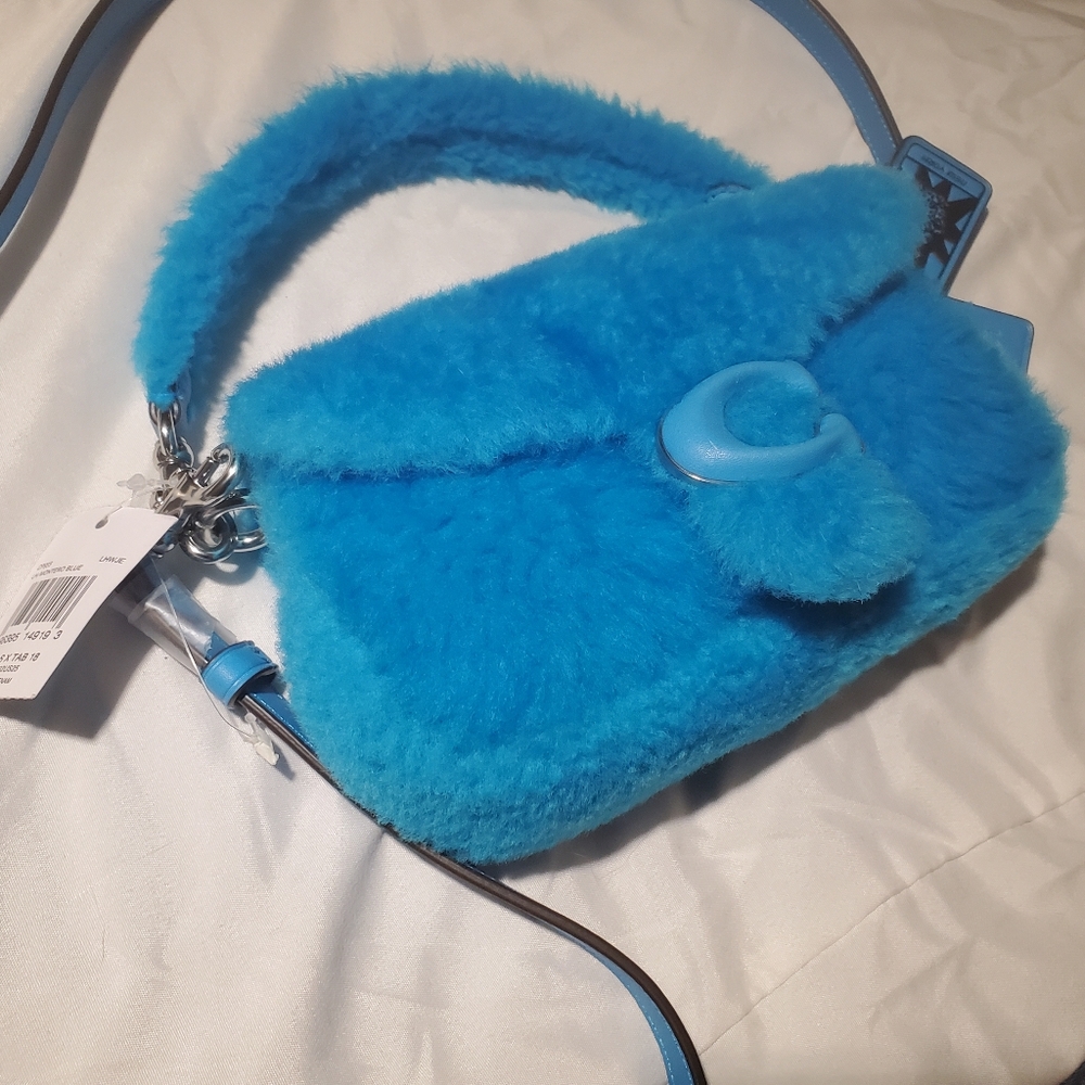 Coach X The Lil Nas X Drop Tabby 12 In Shearling And Leather Shoulder/Crossbody